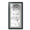 ArtToFrames 16x32" Matted Picture Frame with 12x28" Single Mat Photo Opening Framed in 1.25" Black and 2" Mat (FWM-3926-16x32)